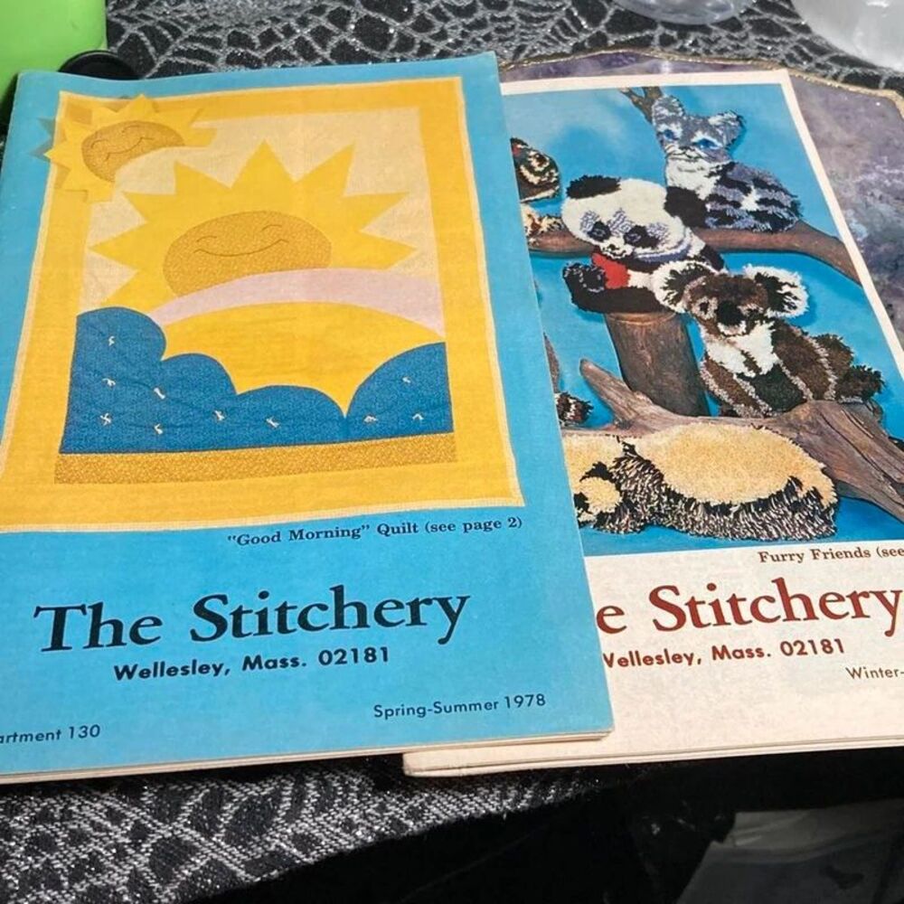 The Stitchery 1978 two quilt pattern ordering books